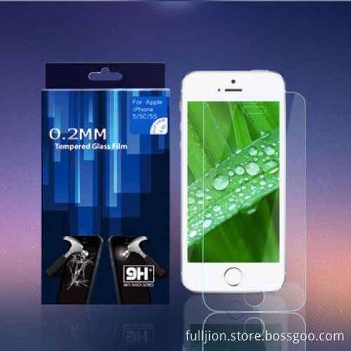 OEM 0.15mm0.2mm0.33mm0.4mm round angle 2.5D curved edge tempered-glass screen protector for iPhone